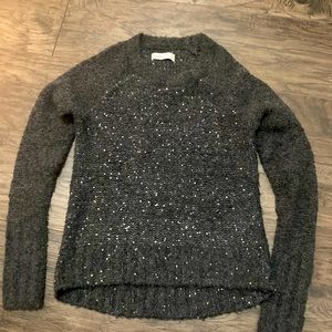 Abercrombie sweater grey/silver metallic size XS
